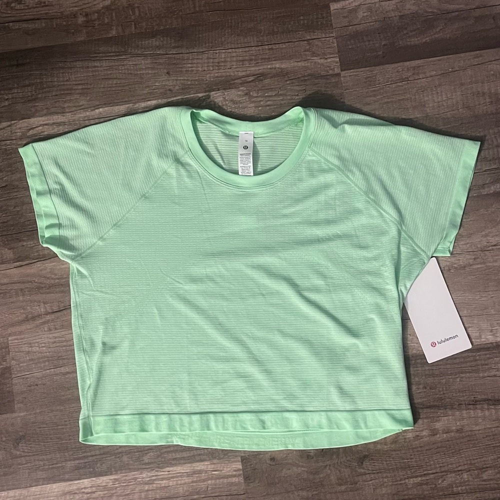 lululemon athletica Neon Green Crop Top